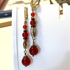 NWT AtriaMinerals natural gemstone earrings
